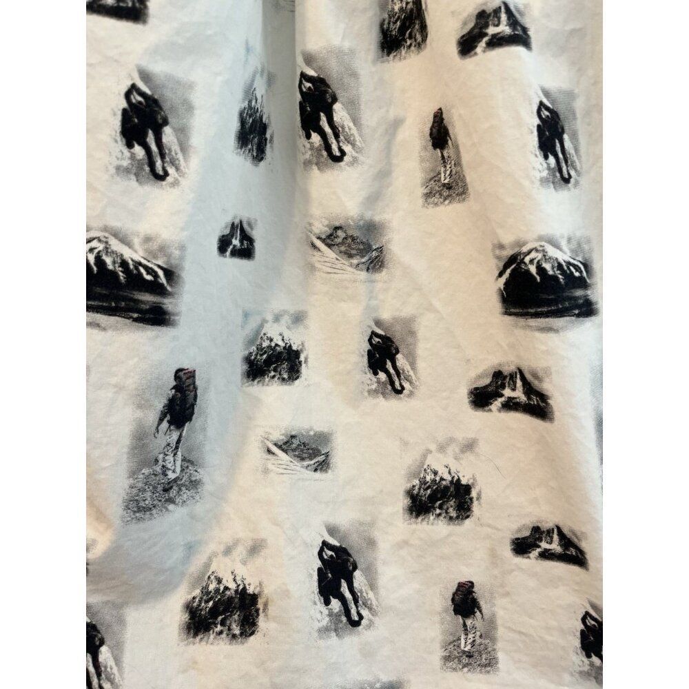 Ralph Lauren Mens Large Mountaineering Hiking Mountain Print Button Shirt Vtg - Picture 4 of 5